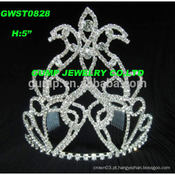 Rhinestone cristal beleza representação coroas e tiaras